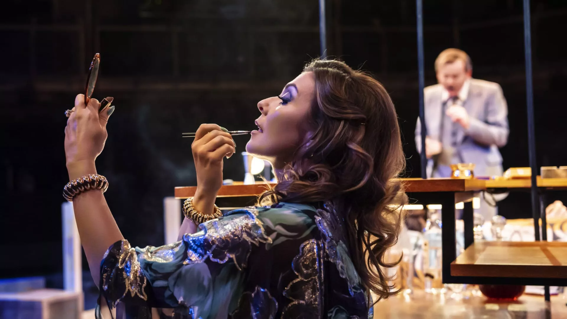 Kim Marsh plays Beverly at Abigails Party, Royal Exchange Theatre
